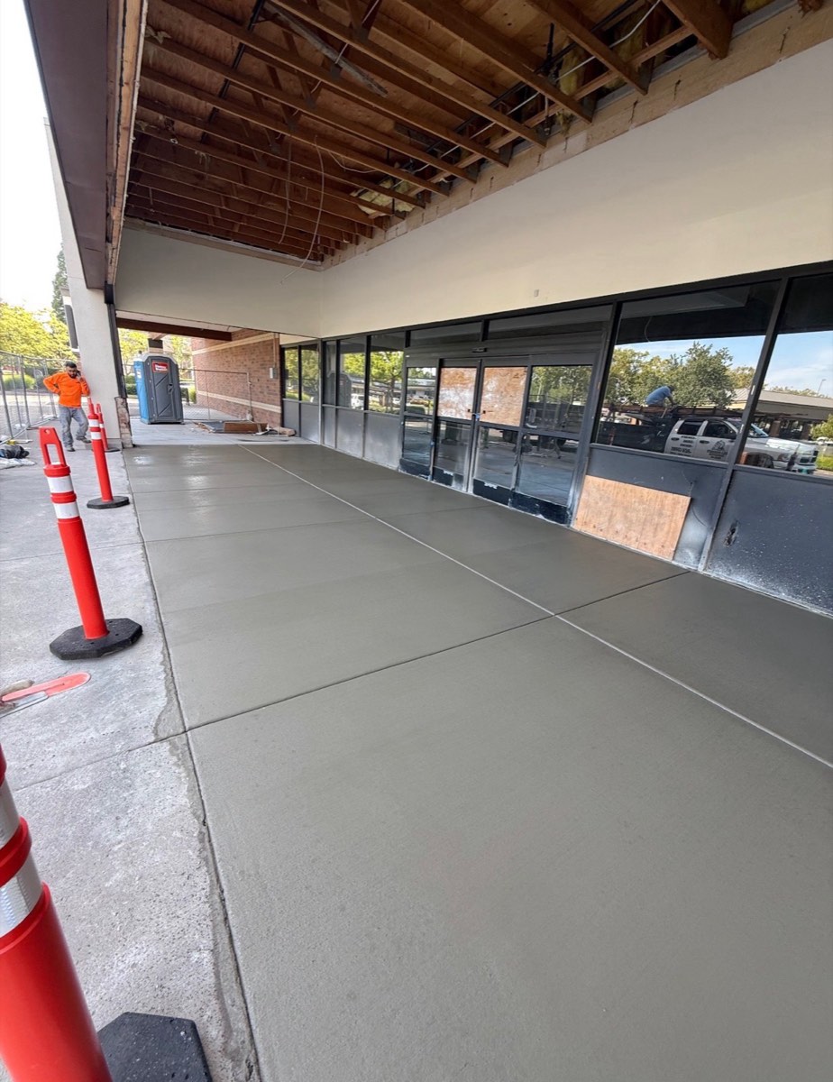 Commercial concrete slab Oregon