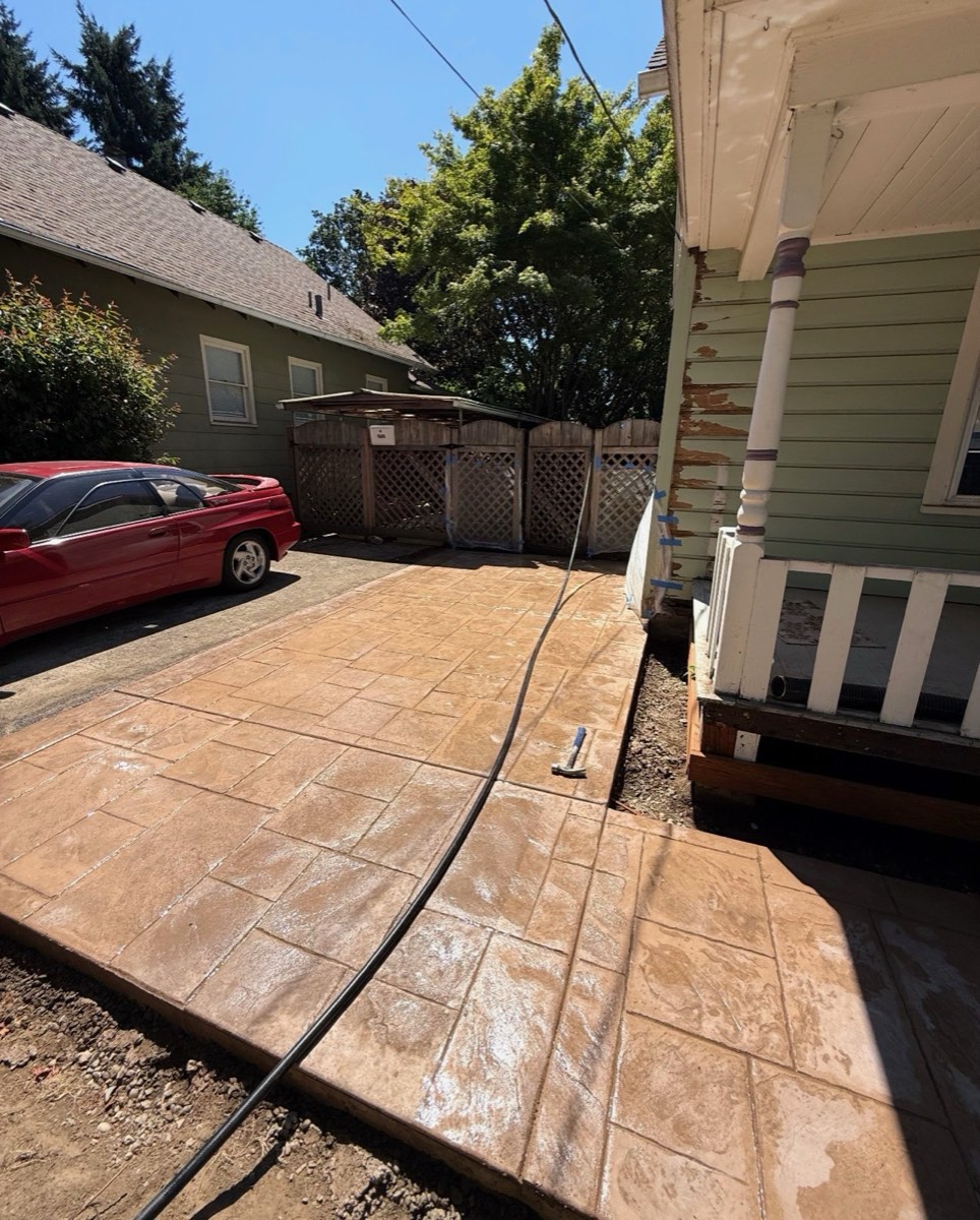 Stamped decorative concrete Oregon